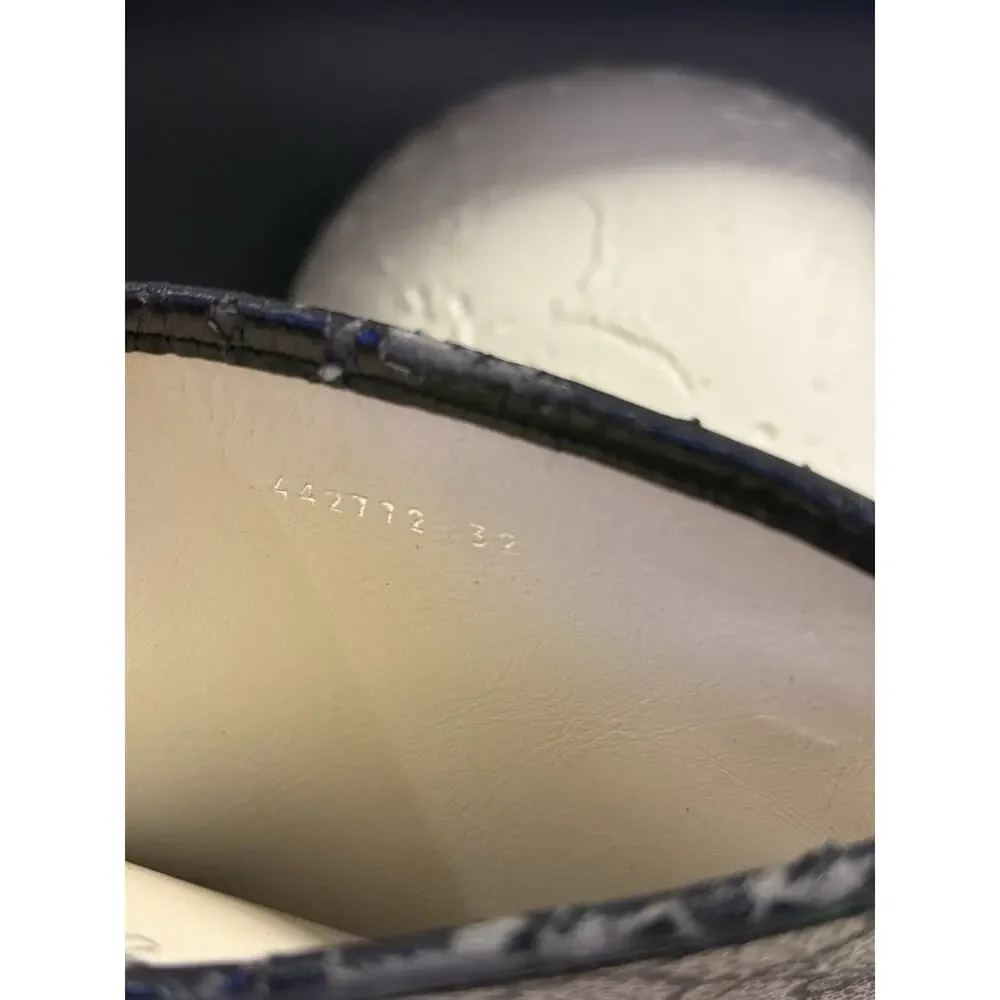 Gucci GG Supreme Monogram Rubber Rain Boots Black Beige Size 32 Italy